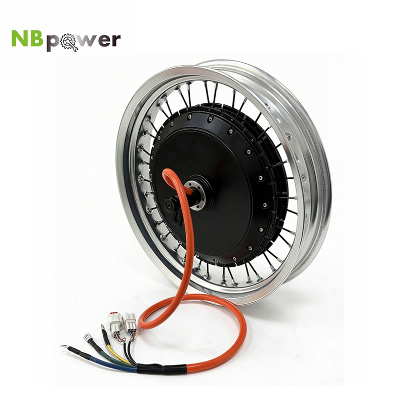72V 8000W Brushless Hub Motor - カラフルな17x3.0 NBpower/QS V3 273 40H バイク用48-96V