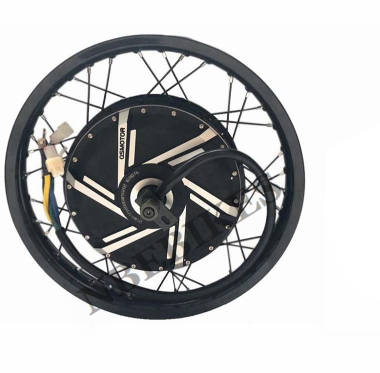 12000W Electric Motorcycle Hub Motor - 電動バイク用スポークハブQS273,モペットリム,高トルクドロップアウト,50h,12000w-16000w,v3 200mm, 17 