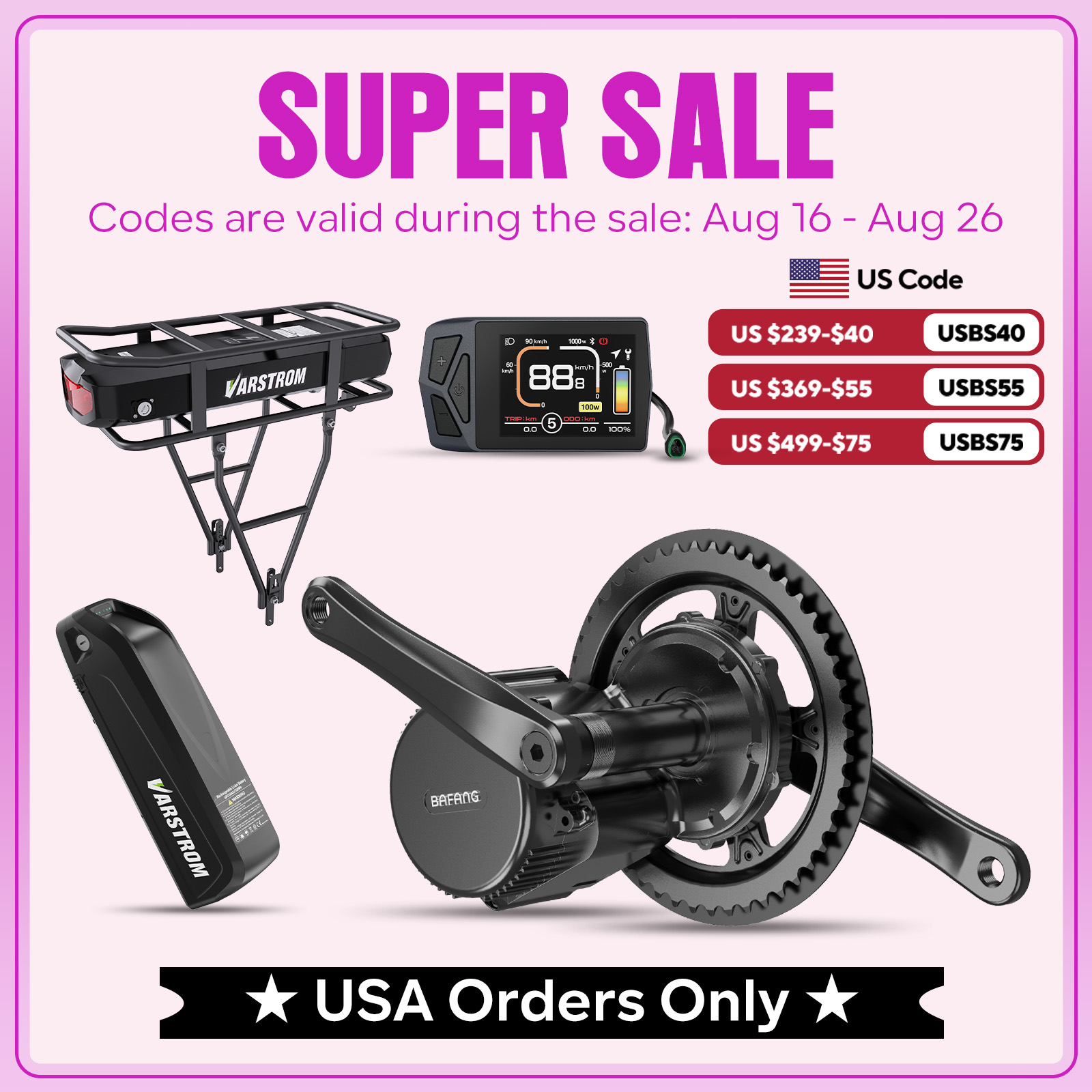 Side Hung Mid Drive Motor Kit - 【米国在庫】Bafang 48V750Wミッドドライブモーターキット M315 BBS BBS02B 68mm-73mm電動自転車コンバージョンキット
