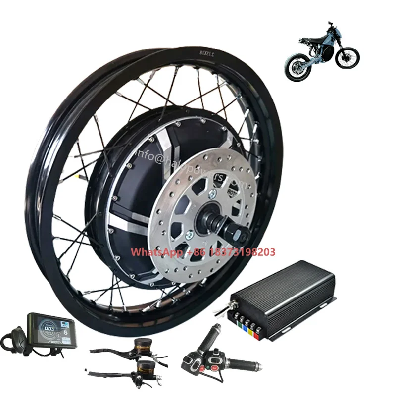 12000W Electric Motorcycle Hub Motor - 72V 96V QS 273 V3 12000W