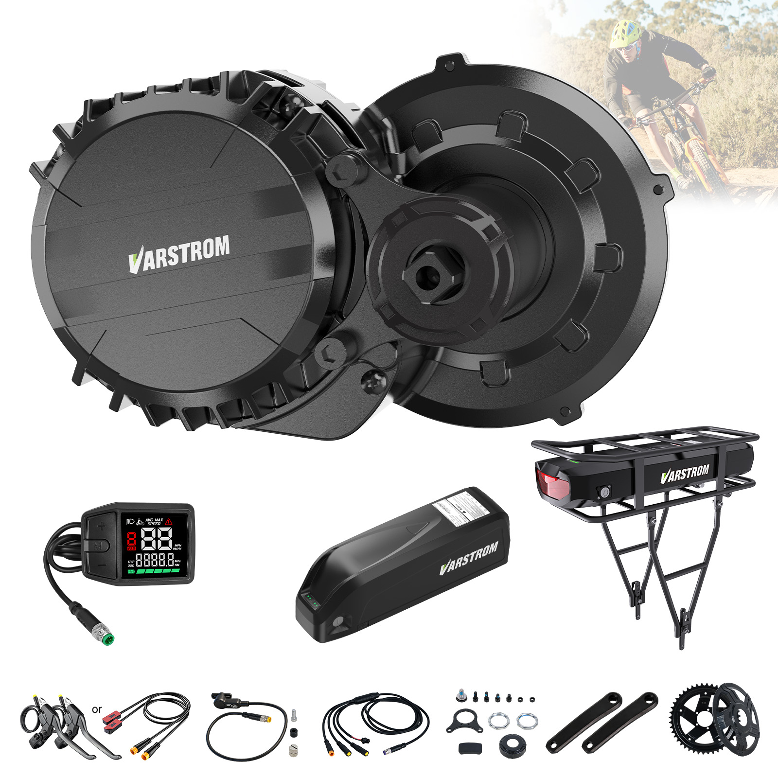 Side Hung Mid Drive Motor Kit - ヴァーストロム750Wミッドモーターキット トルクセンサー駆動 VSM01 48V 36V eバイクエンジン