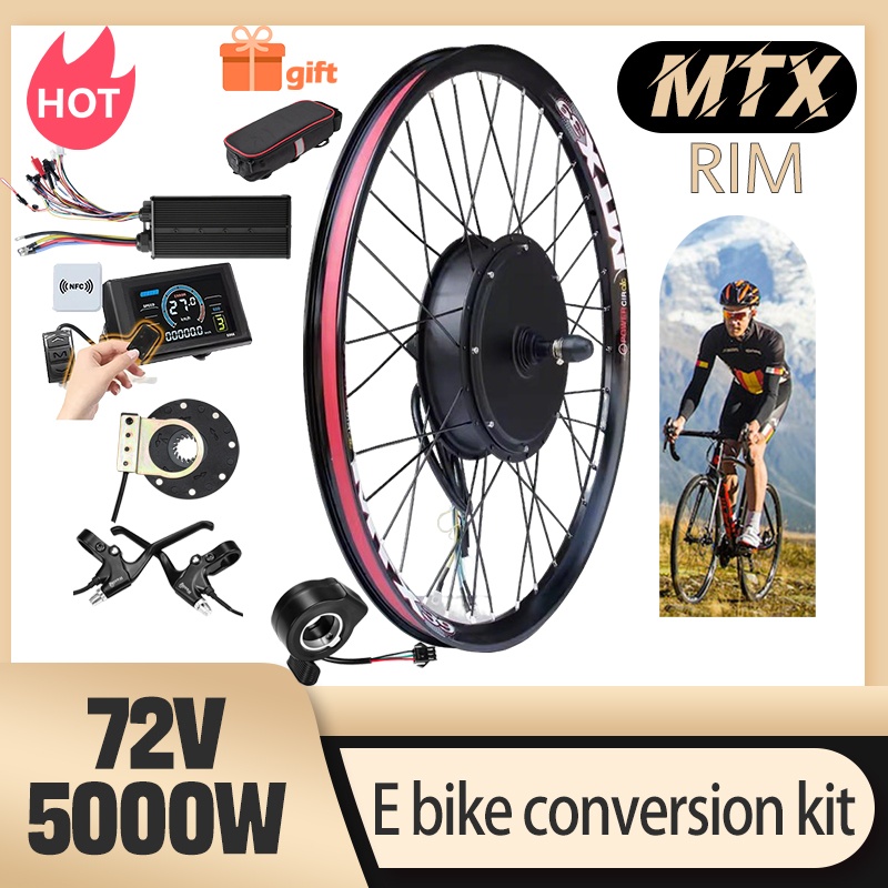 5000W Hub Motor Kit 72V - MTX39 Eバイク変換キット 72V 5000W リアドロップアウト 150mm