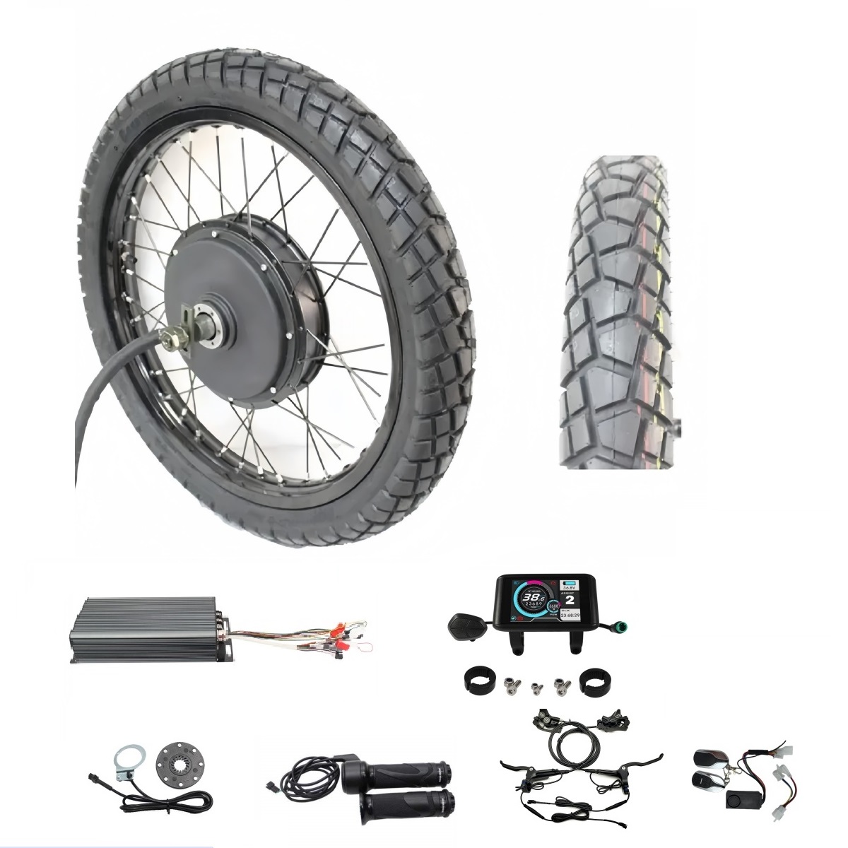 電動自転車 48V-72V 3000-8000W 17インチ - 72V 8000W Brushless Hub Motor のレビューと価格