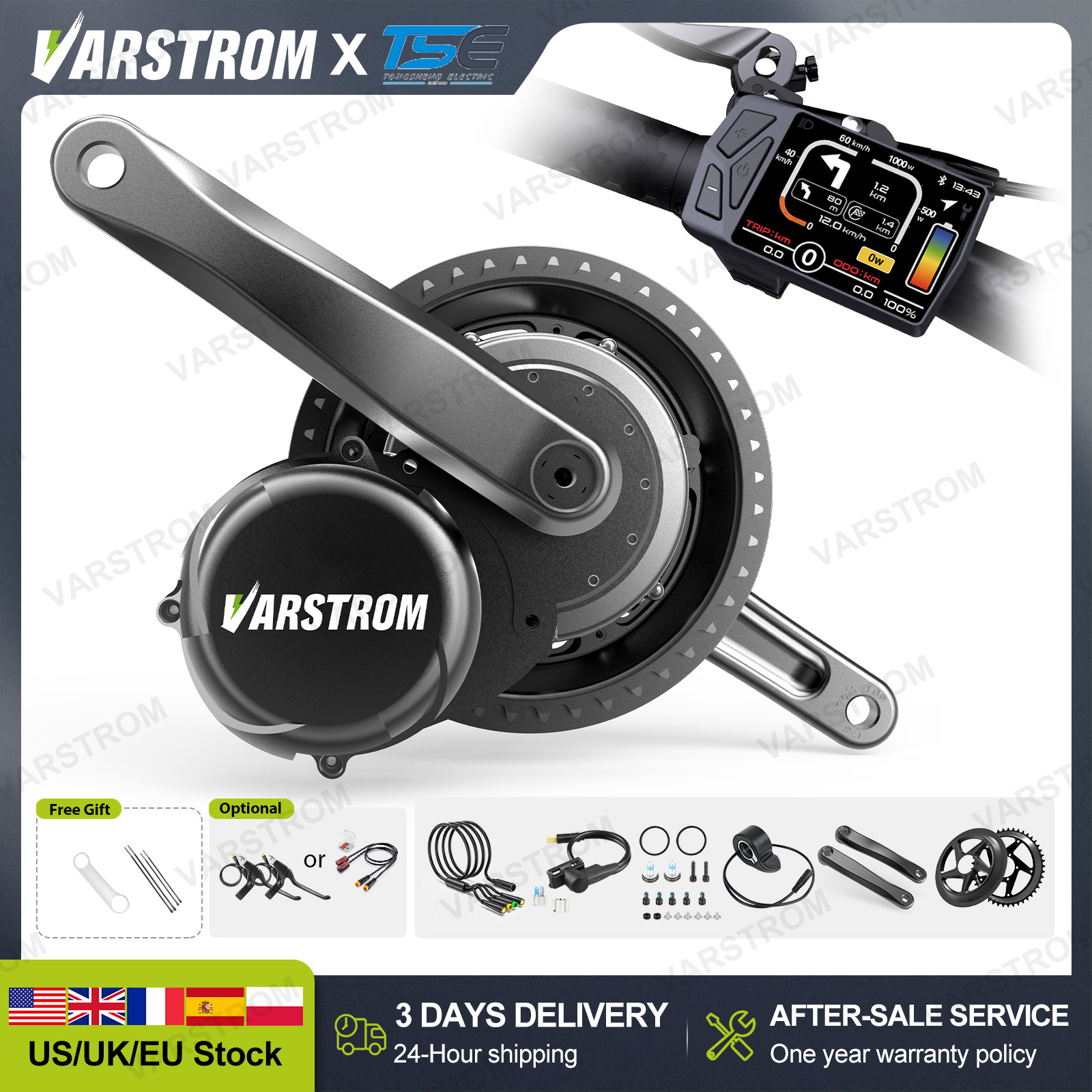 【3日配送】TongshengミッドモーターTSDZ8 TS - Side Hung Mid Drive Motor Kit のレビューと価格