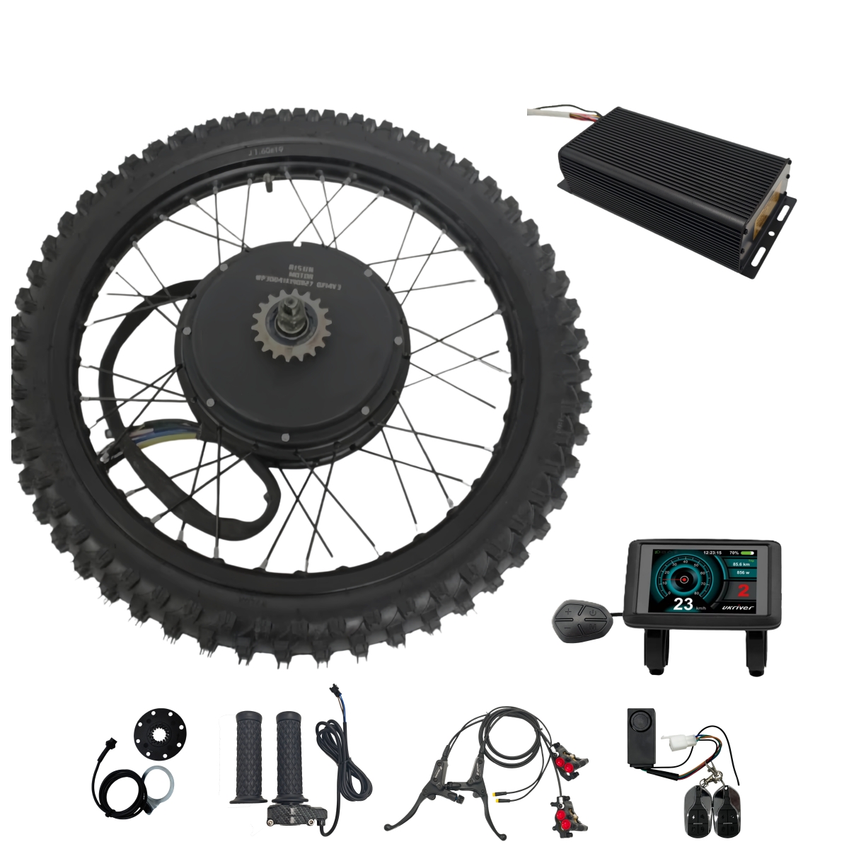48V-72V 5000-8000W 17インチ 18インチ - 72V 8000W Brushless Hub Motor のレビューと価格