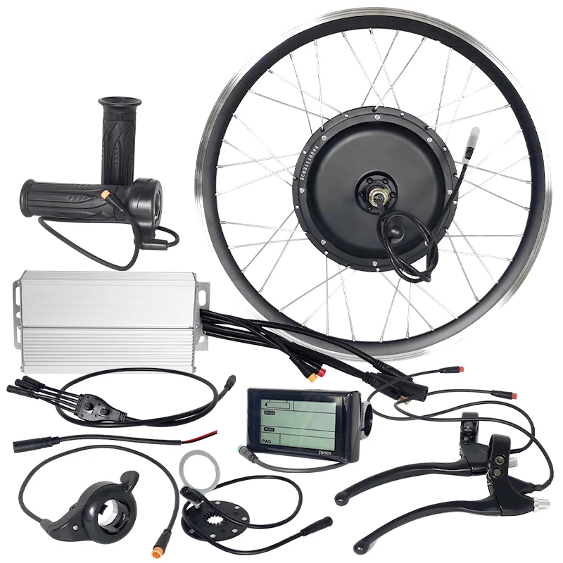 新型電動変換キット 72v 12000w 6000w 電動バ - 12000W Electric Motorcycle Hub Motor のレビューと価格