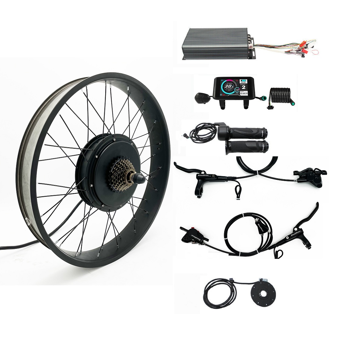 48V-72V 100A 5000W 電動自転車ファットタイ - 5000W Hub Motor Kit 72V のレビューと価格