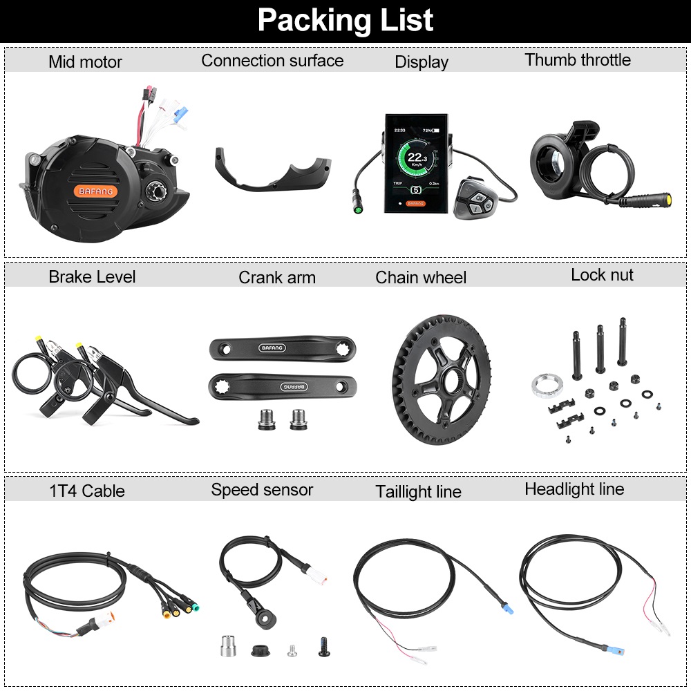 Bafang M620 G510 48V 52V 1000W - Mid Drive Conversion Kit 1000W のレビューと価格