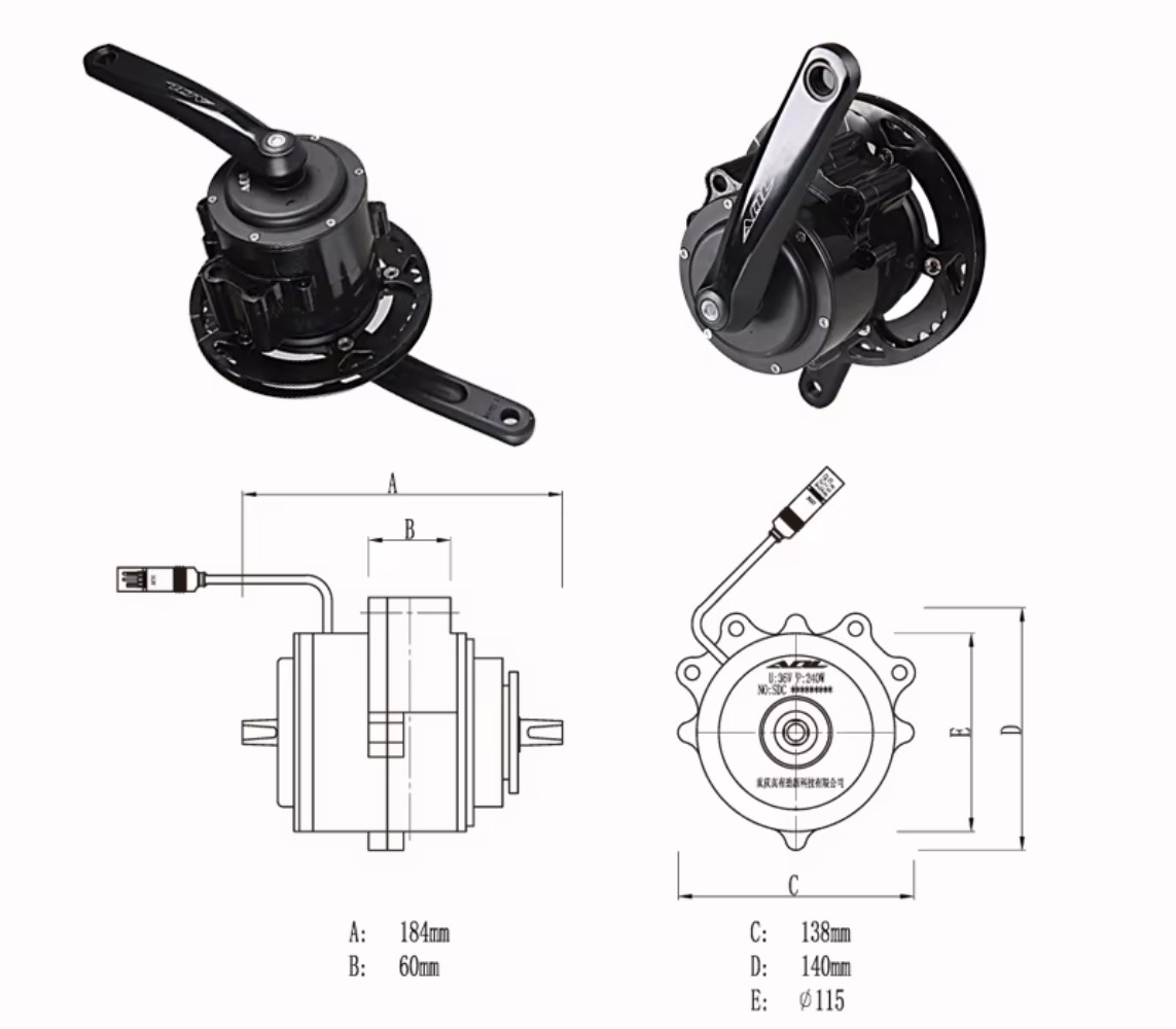 トルクセンサー付き電動自転車ミッドドライブモーター電動自転車 - Torque Sensor Mid Drive Motor Kit のレビューと価格