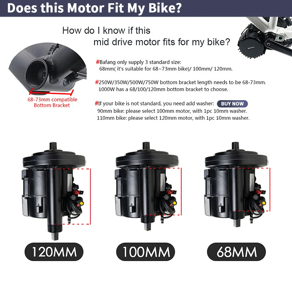 Bafang BBSHD 1000W 48V 68mm ミッ - Side Hung Mid Drive Motor Kit のレビューと価格